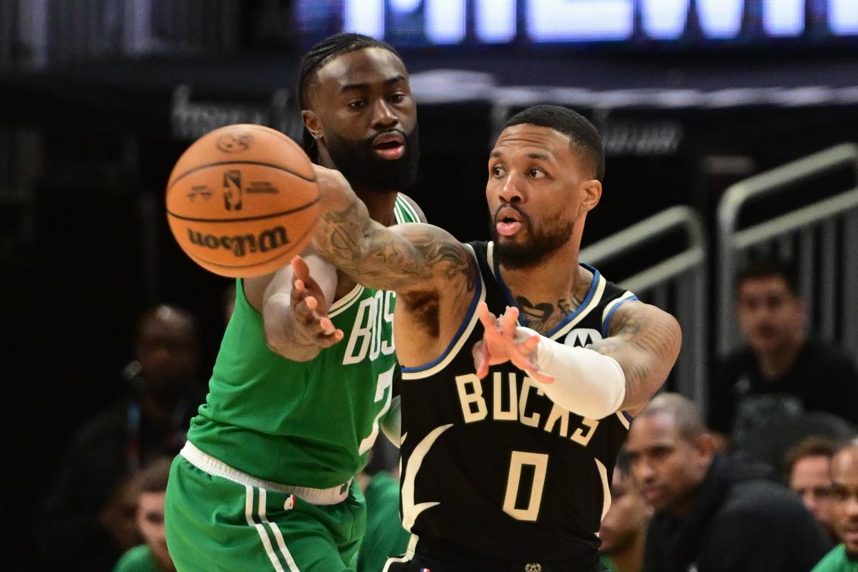 Damian Lillard and Jaylen Brown are under pressure to perform in these NBA playoffs.