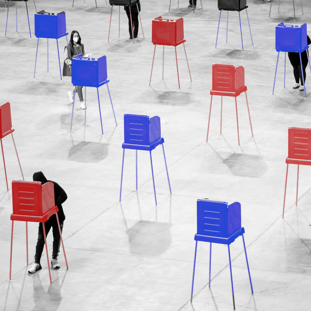  design of people voting in the 2022 midterm elections 