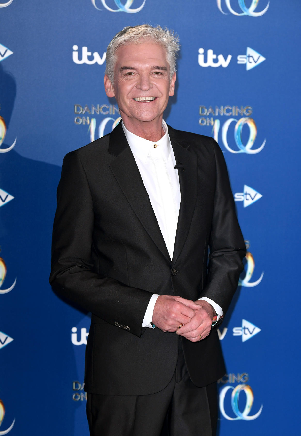 BOVINGDON, ENGLAND - DECEMBER 09: Phillip Schofield attends the Dancing On Ice 2019 photocall at the Dancing On Ice Studio, ITV Studios, Old Bovingdon Airfield on December 09, 2019 in Bovingdon, England. (Photo by Karwai Tang/WireImage)