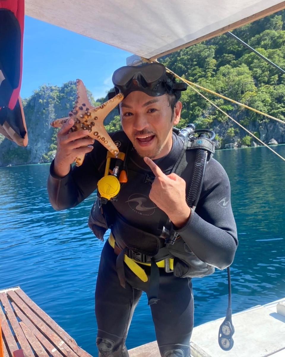 夢多在菲律賓發現比臉還大的海星