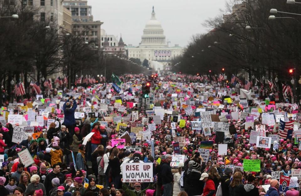 The Women’s March on Washington in January 2017.