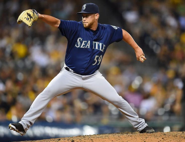 David Rollins, formerly of the Seattle Mariners, Chicago Cubs and Texas Rangers, is now with the Philadelphia Phillies. (Getty Images) 