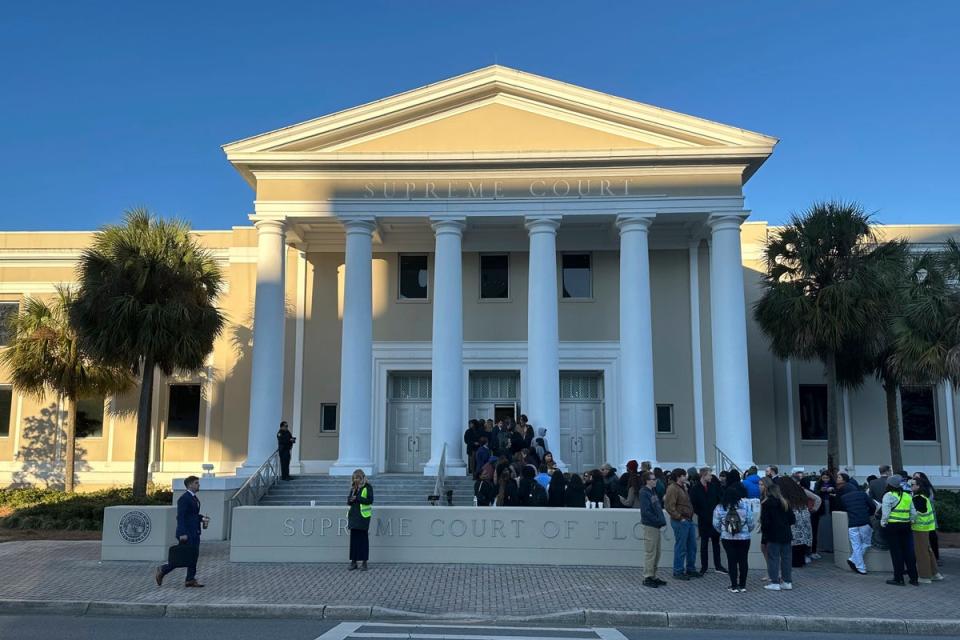 The Florida Supreme Court, pictured, ruled that frozen embryos can be considered children under state law in February. (Copyright 2024 The Associated Press. All rights reserved.)