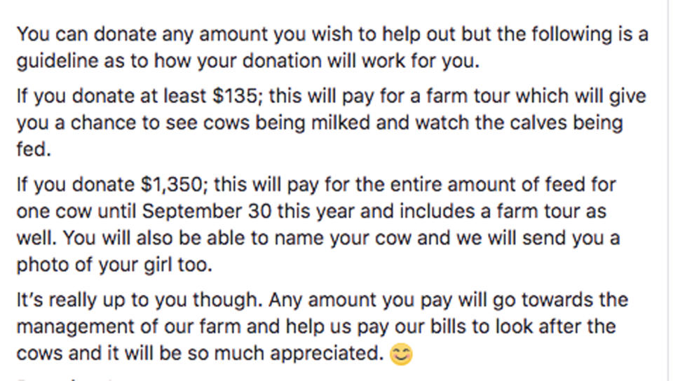 For those wishing to help the family, details are online. Source: Country Valley/ Facebook