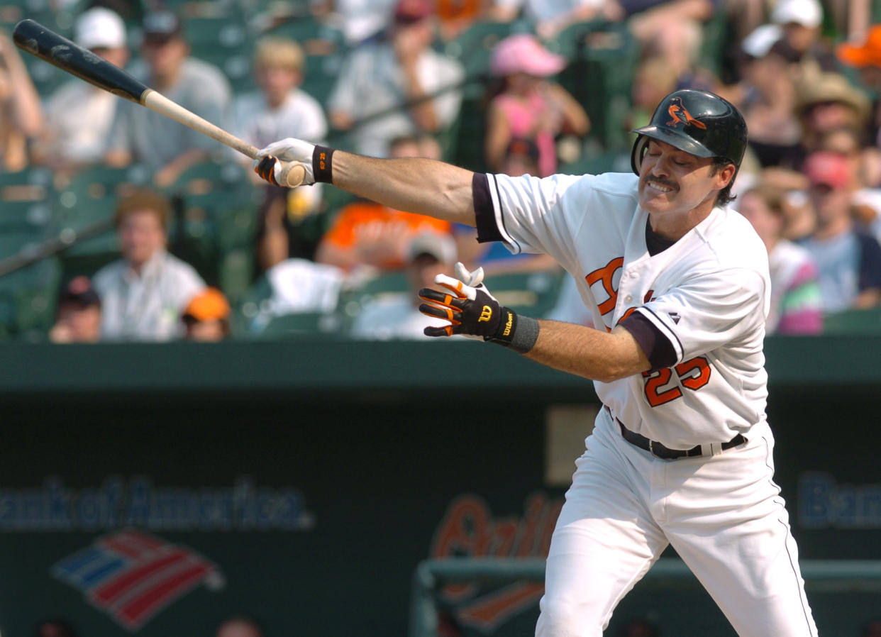 Rafael Palmeiro is ready for a comeback at 53. (AP Photo)