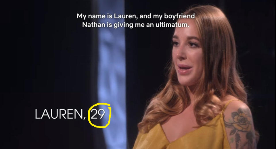 Netflix corrects Lauren's age after featuring her as 26-year-old