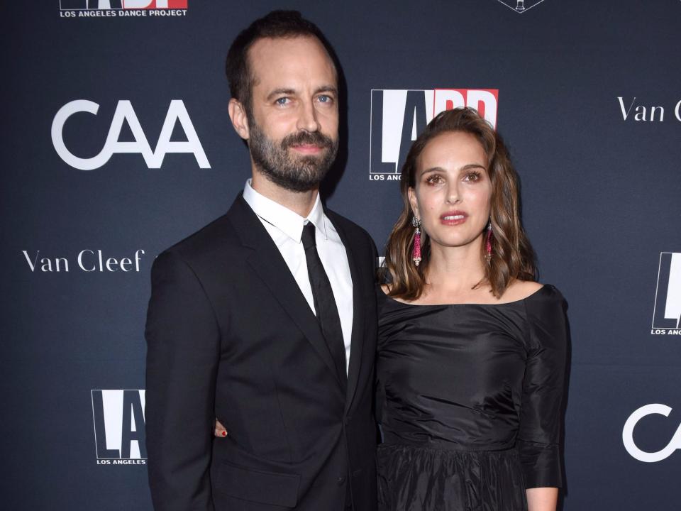 Benjamin Millepied and actress Natalie Portman at the 2017 Los Angeles Dance Project Gala.
