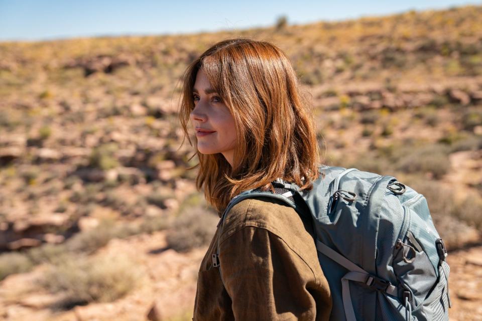 Liv (Jenna Coleman) begibt sich auf einen Roadtrip mit schicksalhaftem Ausgang. (Bild: Prime Video)