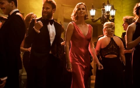 Seth Rogen and Charlize Theron in Long Shot