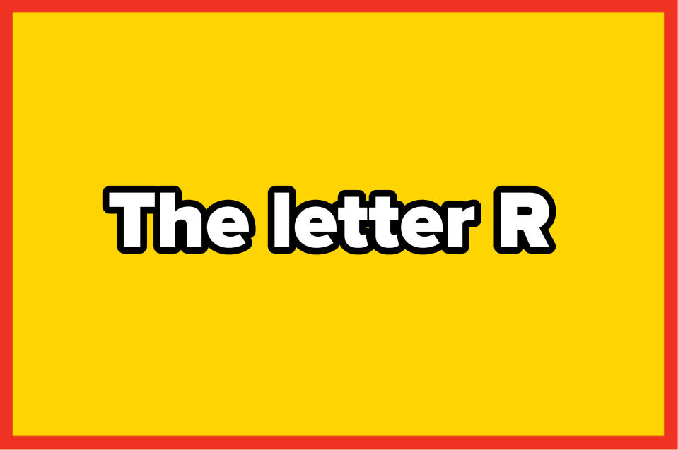 A solid yellow rectangle with a red border. No text or persons are present in this image