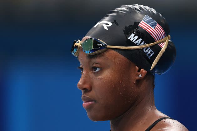 Simone Manuel said journalists don't need to question athletes who struggle in their event right away. (Photo: Maddie Meyer via Getty Images)