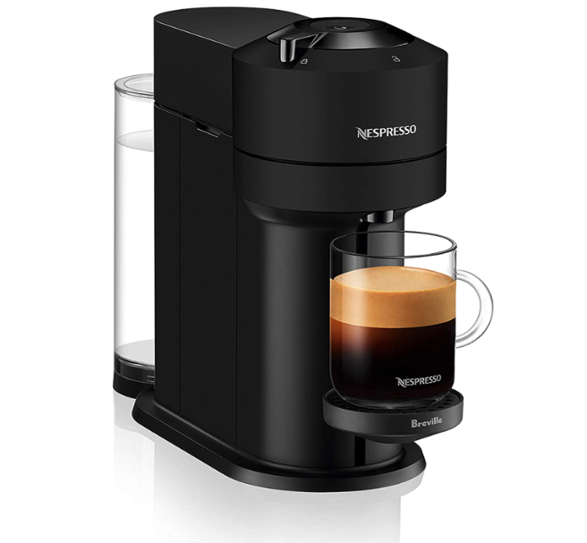 Nespresso BNV520MTB Vertuo Next Espresso Machine by Breville. Image via Amazon.