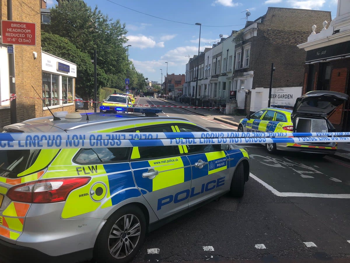 Police respond to an incident in Battersea (Metropolitan Police)