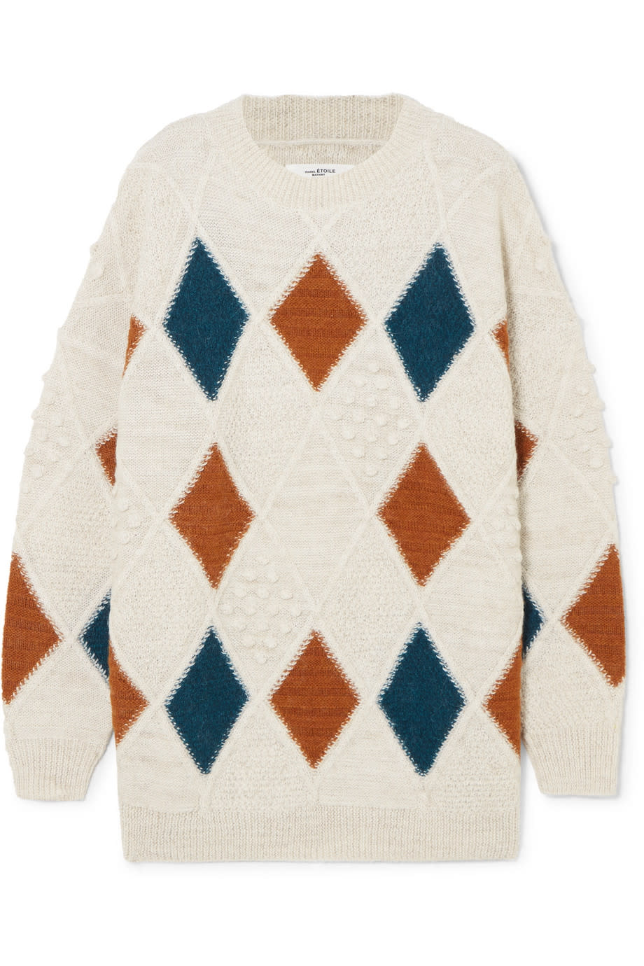 Gink argyle alpaca-blend sweater
