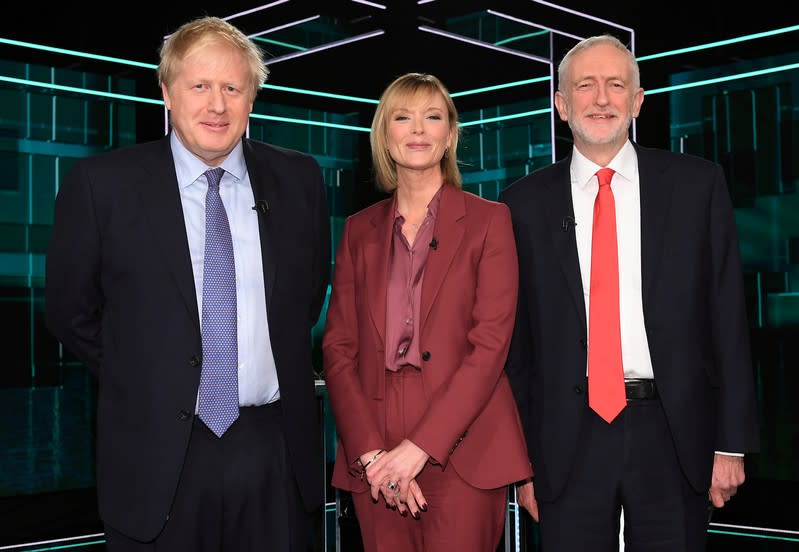 First televised head to head debate between Johnson and Corbyn ahead of election