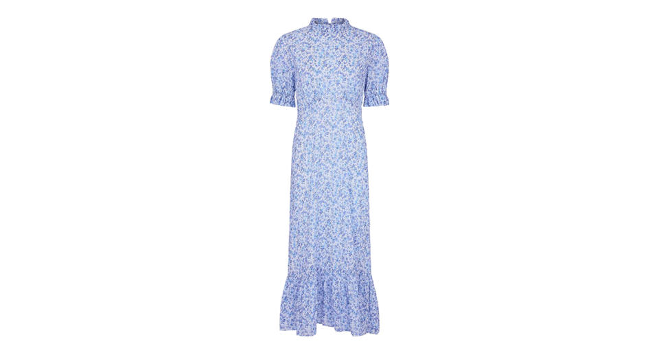 Solene Dress Hippie Flower Blue 