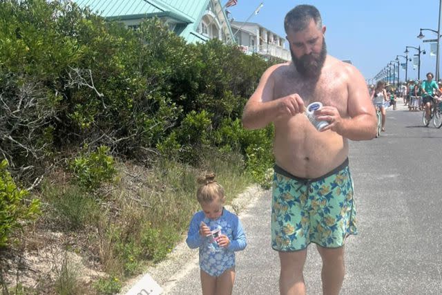 <p>kykelce/Instagram</p> Jason Kelce and daughter Wyatt