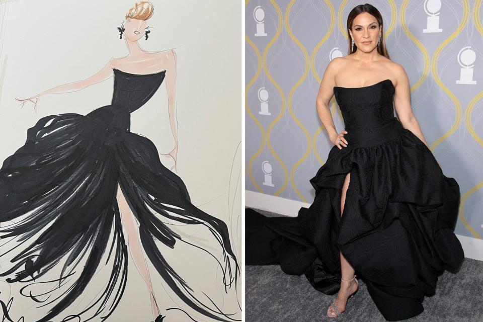 Shoshanna Bean Wearing Christian Siriano 2022 Tony Awards