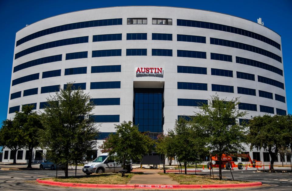 AISD headquarters in Austin, shown in this photo taken September 29, 2020. 
(Credit: Ricardo B. Brazziell/American-Statesman/File}