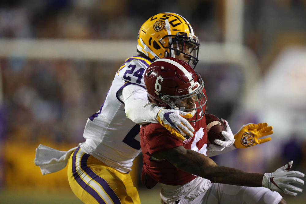 College Football Playoff - LSU Football corner Derek Stingley Jr. becomes  the third straight defender to come off the 2022 #NFLDraft board, as the  2020 #CFBPlayoff national champion is picked third overall