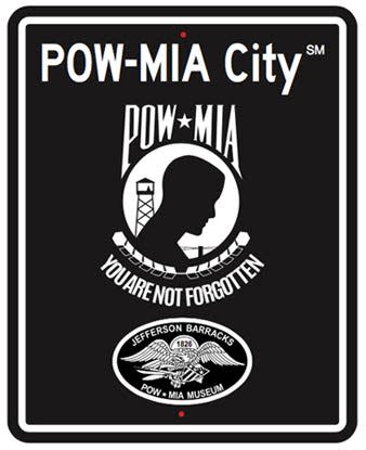 A plaque designating the city as a POW-MIA City was presented to the Salina City Commission on April 10. The designation came from the Jefferson Barracks Pow-MIA Museum