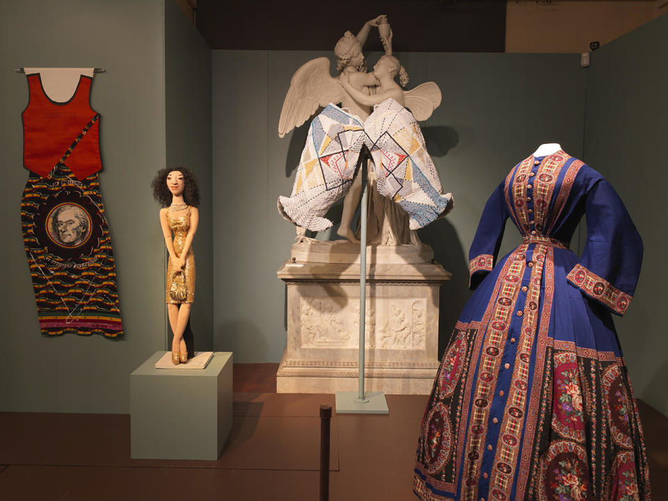 For generations the artistic contributions of women have been marginalized. A new exhibit at New York's Lyndhurst Mansion featuring female artists past and present allows us to view 