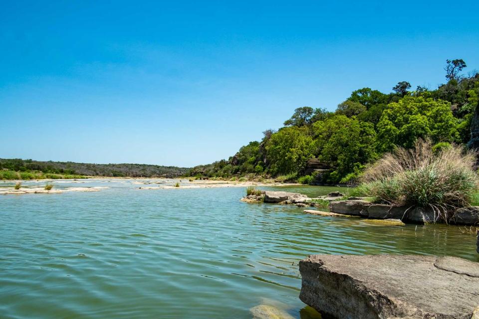 Pedernales River access at Walden Retreats near Johnson City, Texas