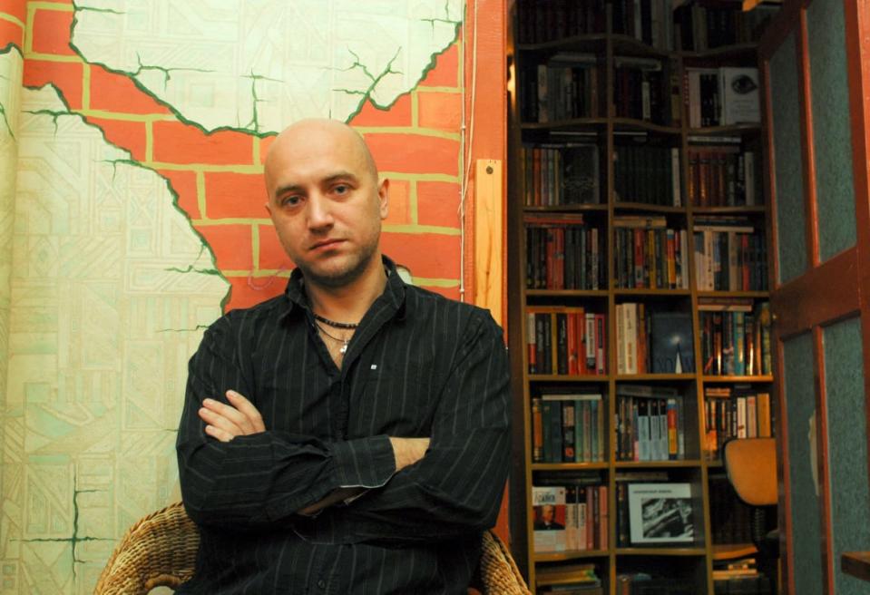 <div class="inline-image__caption"><p>Russian writer Zakhar Prilepin poses for a picture in his flat in Nizhny Novgorod, Russia, in 2008. </p></div> <div class="inline-image__credit">STRINGER</div>