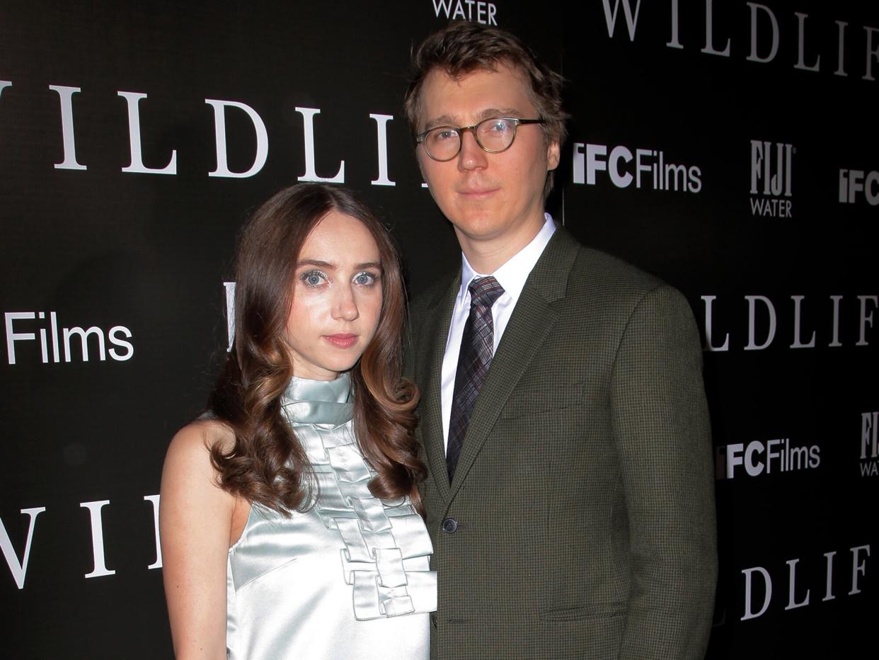 Zoe Kazan and Paul Dano attend the Los Angeles premiere for IFC Films 'Wildlife' at ArcLight Hollywood on October 9, 2018 in Hollywood, California
