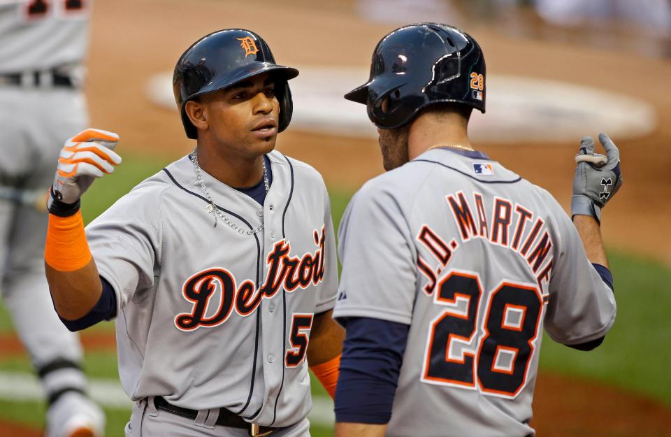 Detroit traded Yoenis Cespedes at the 2015 trade deadline and J.D. Martinez in 2017.