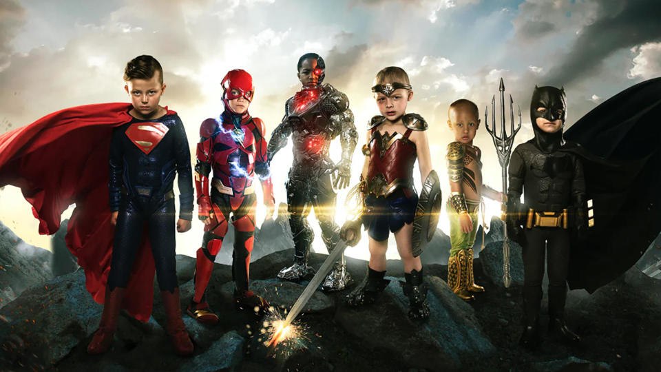 Josh Rossi's depictions of children as superheroes have gone viral.  / Credit: Josh Rossi Photography