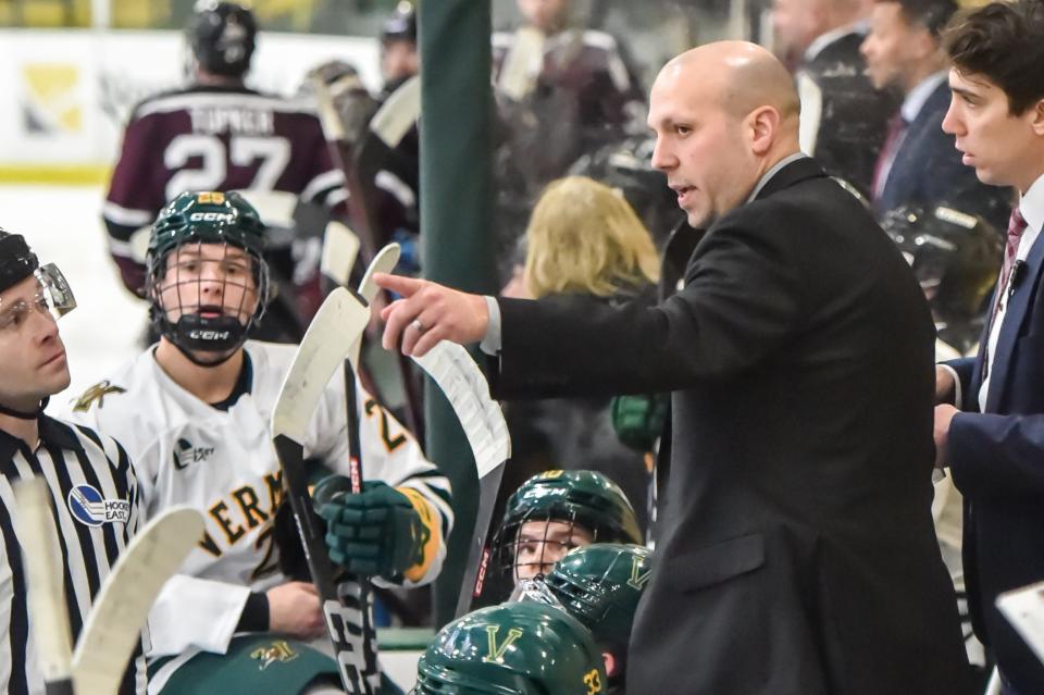 Steve Wiedler will have the interim tag removed this summer after signing a four-year deal Tuesday to remain the UVM men's hockey coach.