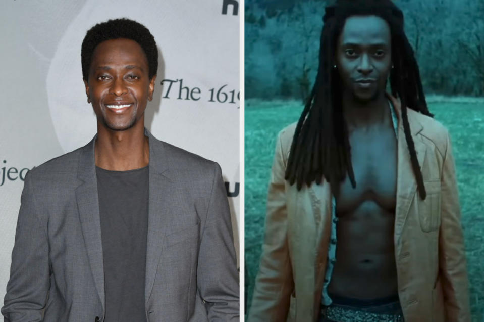 Edi Gathegi in real life and as Laurent