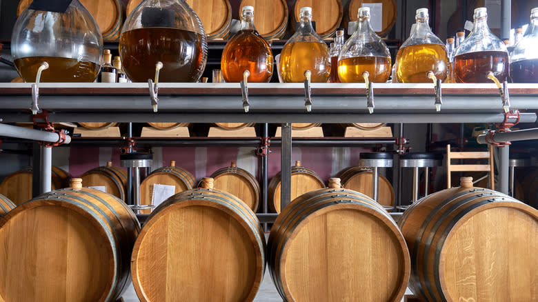 bourbon at a distillery