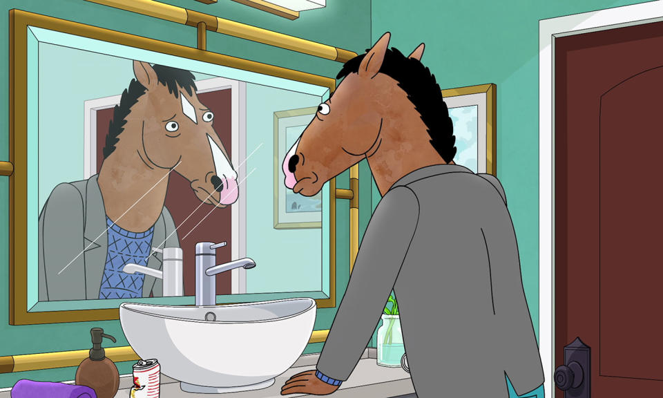 The adventures of the troubled former star was met with huge acclaim over its past five series as <em>Bojack Horseman</em> got to grips with some dark subject matter, all the while interspersing plenty of witty dialogue and animal puns - but its sixth season is its last. Todd star Aaron Paul took to Twitter earlier in the year to suggest it was <a href="https://www.independent.co.uk/arts-entertainment/tv/news/bojack-horseman-netflix-cancelled-aaron-paul-final-season-watch-a9126831.html" rel="nofollow noopener" target="_blank" data-ylk="slk:Netflix's decision to "close the curtains";elm:context_link;itc:0;sec:content-canvas" class="link ">Netflix's decision to "close the curtains"</a> on the beloved cartoon. The sixth series has been split into two halves, with the first part launching in October while it finally comes to an end in January 2020. (Netflix)