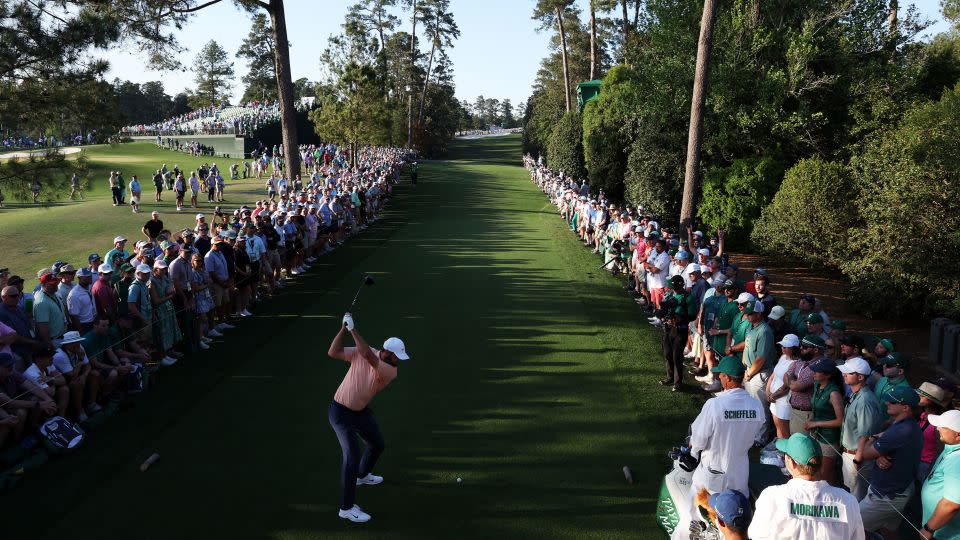 Crowds flocked to applaud Scheffler home on the 18th hole. - Jamie Squire/Getty Images