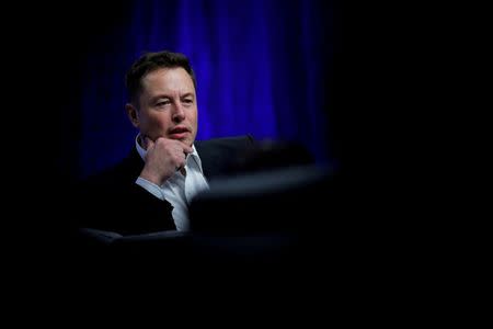 Tesla Motors CEO Elon Musk speaks during the National Governors Association Summer Meeting in Providence, Rhode Island, U.S., July 15, 2017. REUTERS/Brian Snyder/Files