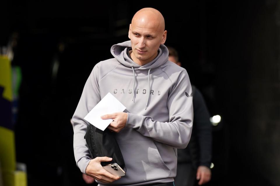 Jonjo Shelvey was having a medical at Nottingham Forest on Monday lunchtime (Owen Humphreys/PA) (PA Archive)