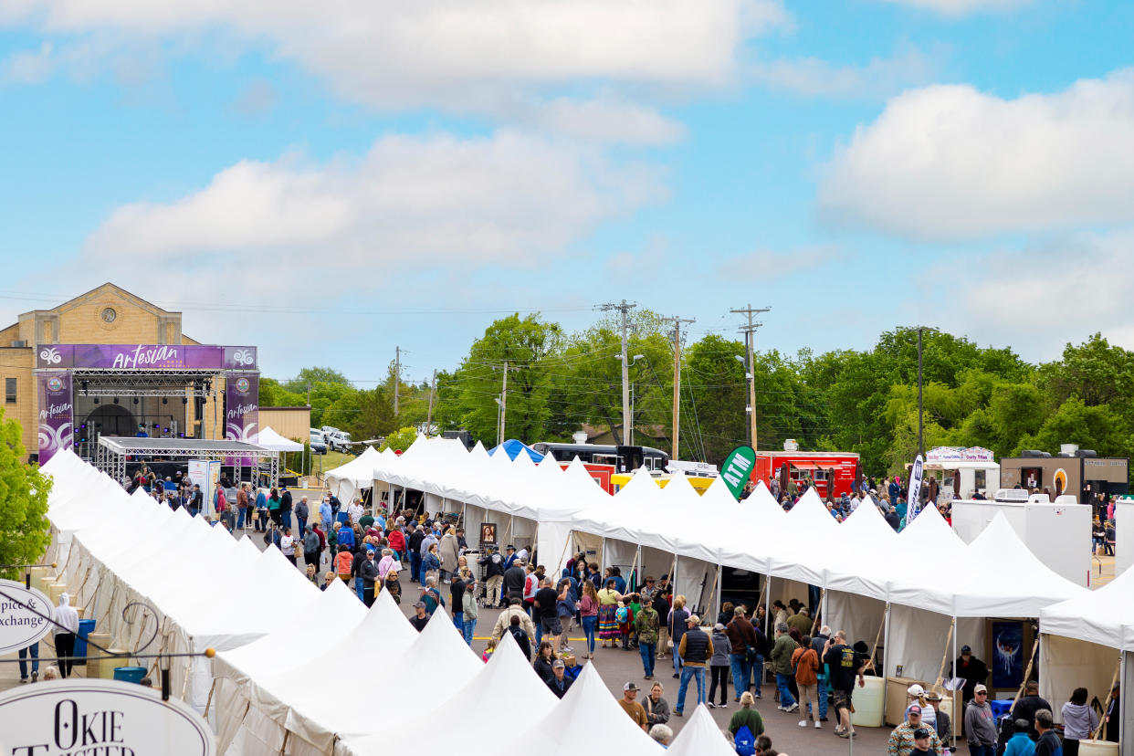 The 2024 Artesian Arts Festival will take place April 13 at the Artesian Plaza, adjacent to the Artesian Hotel and Spa, 1001 W. First St., Sulphur, OK. (Photo/Chickasaw Nation Media)