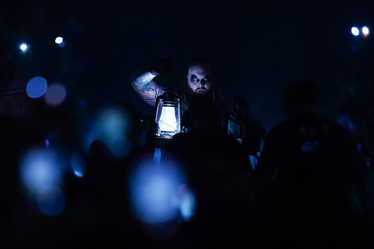 Bray Wyatt died at age 36, according to WWE head of creative Triple H. (Photo by Alex Bierens de Haan/Getty Images)
