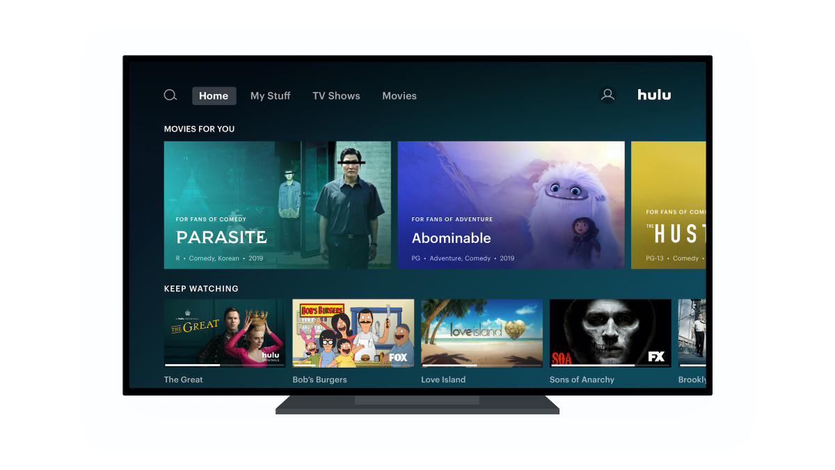 is rolling out a new home screen to Apple TV and Roku users | Engadget