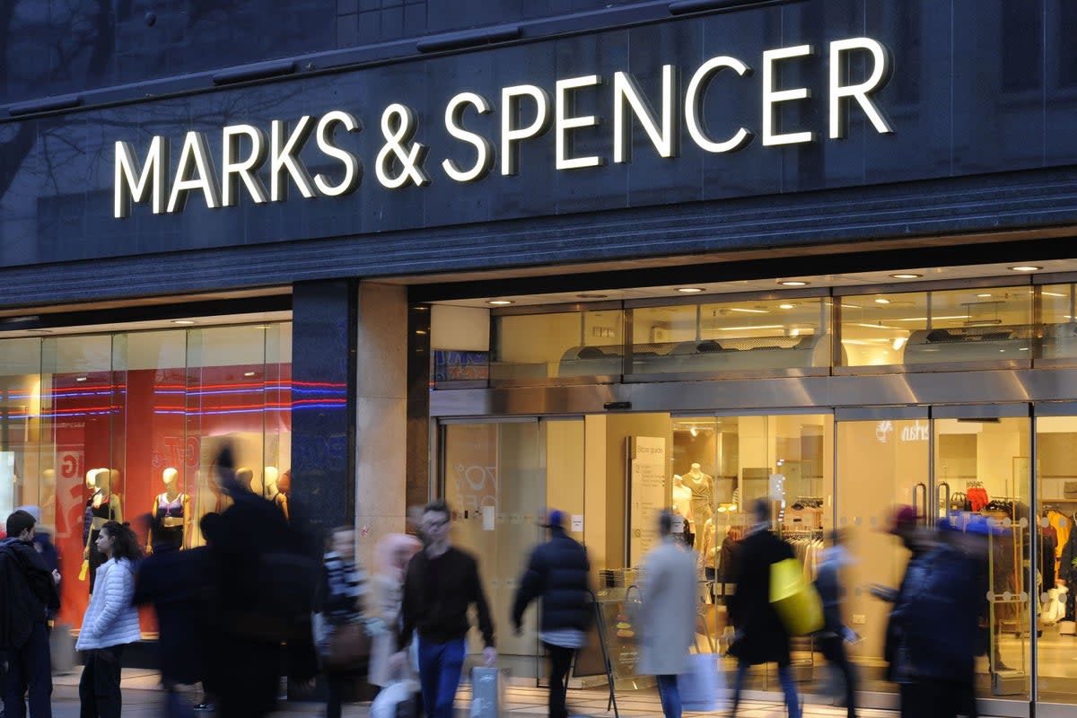 Marks and Spencer came top for in-store shopping experience, according to Which?’s consumer survey  (PA Wire)