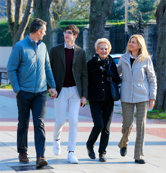 La infanta Cristina e Iñaki Urdangarin, de paseo familiar