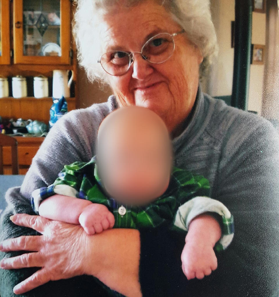 Perth grandmother Beverley Quinn, who died in the Bedford tragedy, with another grandchild. Source: WA Police