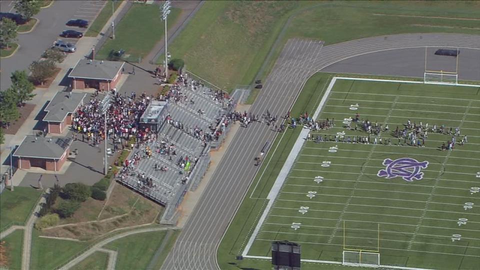 Officials with Cabarrus County Schools said they are evacuating students and staff from four different campuses because of a bomb threat Tuesday.