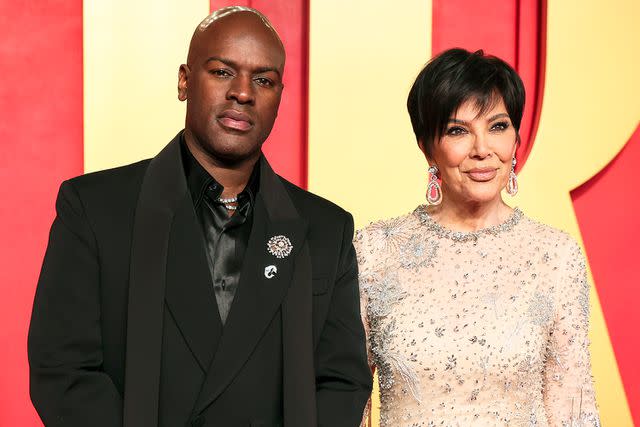 <p>Christopher Polk/Variety via Getty</p> Corey Gamble and Kris Jenner at the 2024 Vanity Fair Oscar Party held at the Wallis Annenberg Center for the Performing Arts on March 10, 2024 in Beverly Hills, California.