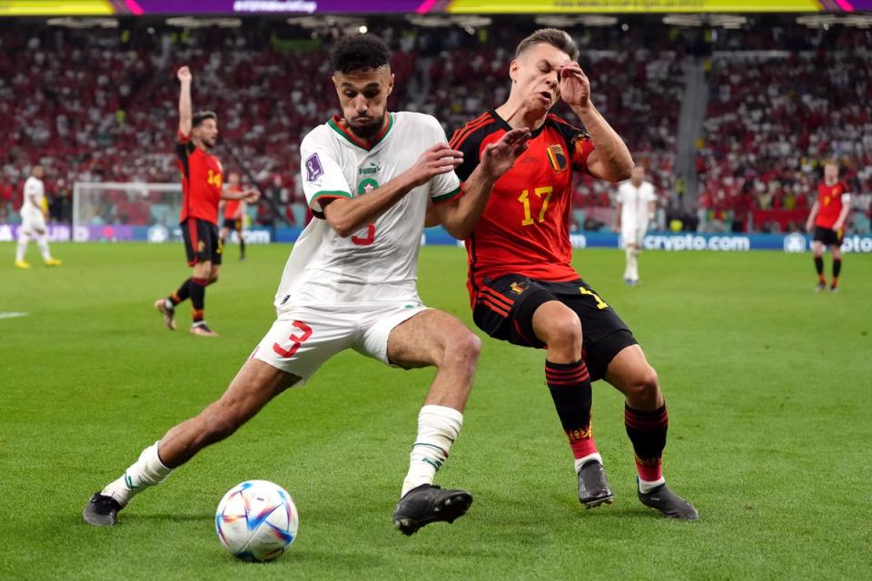 Morocco upset Belgium 2-0 in their Group F clash (Nick Potts/PA) (PA Wire)