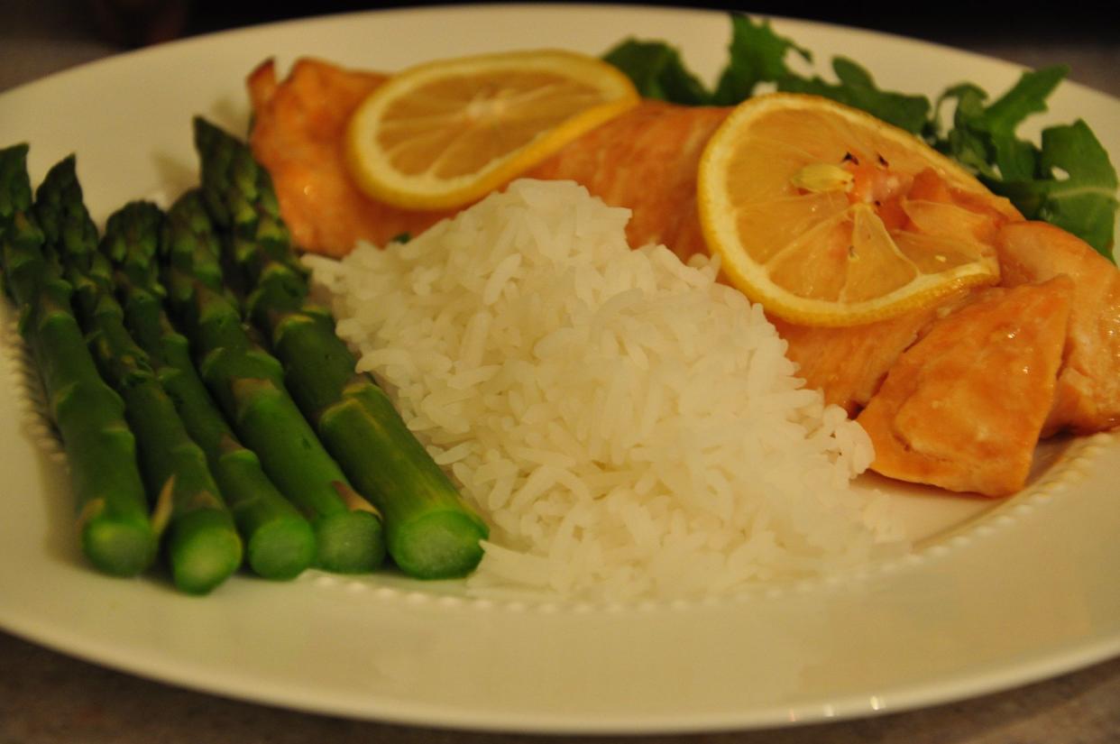 Brown Sugar and Lemon Glazed Salmon