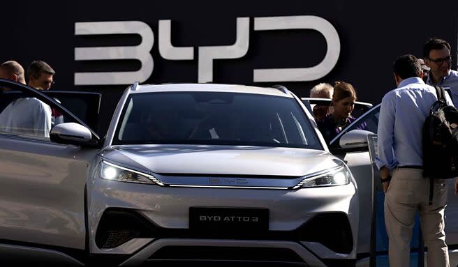 歐盟6月12日宣布對中國電動汽車製造商比亞迪等課徵懲罰性關稅，貿易保護大戰，似乎一觸即發。圖／本報資料照片