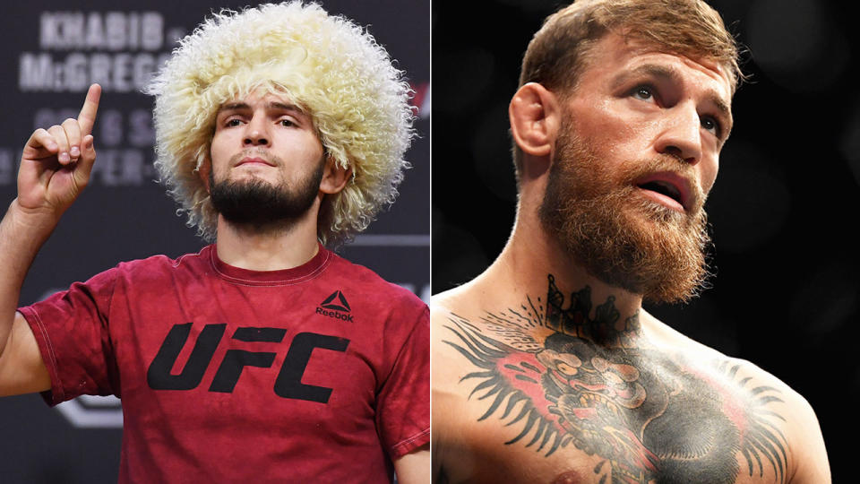 Khabib has taken aim at McGregor over their UFC 229 bout. Pic: Getty